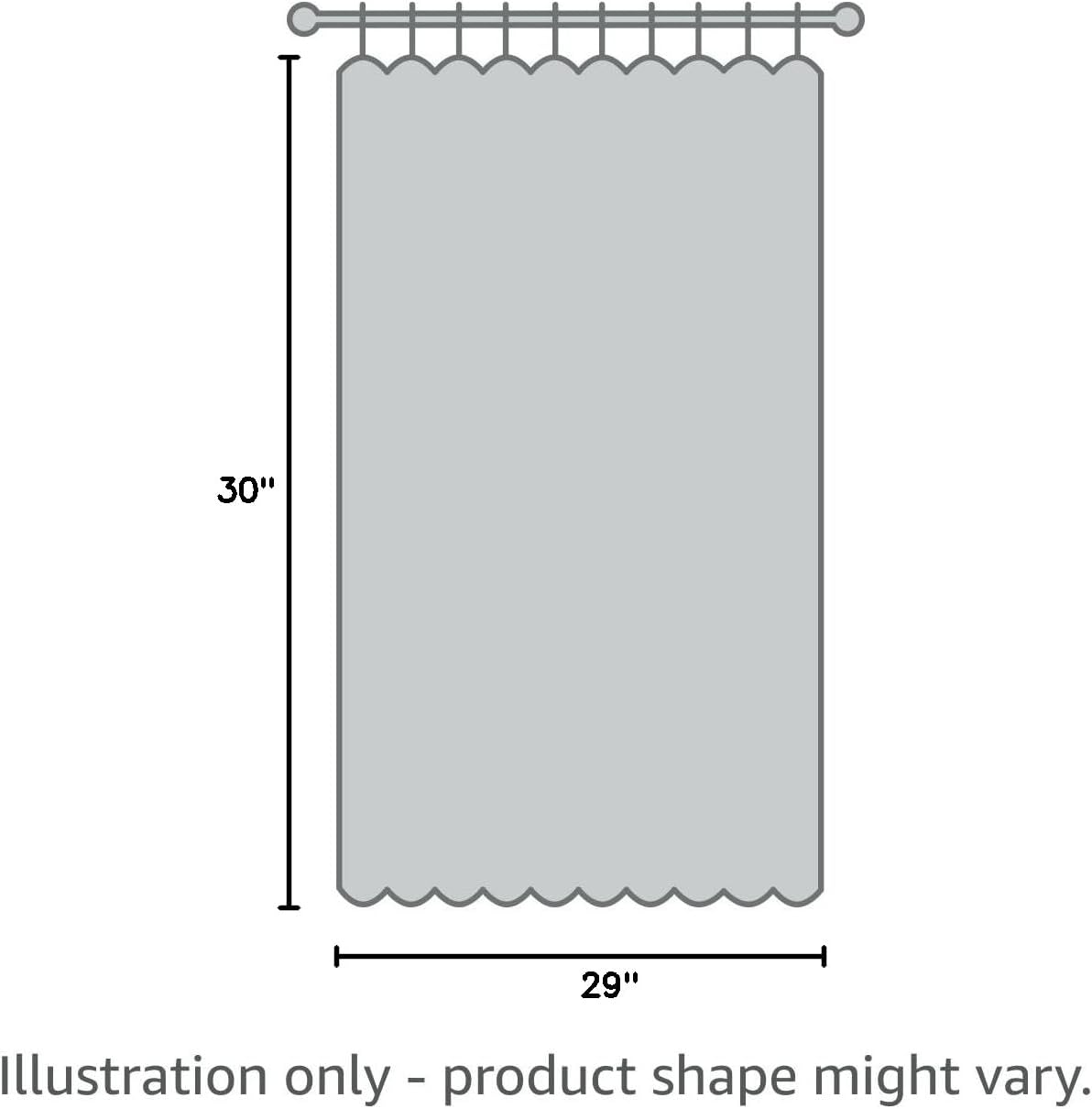 RYB HOME RV Curtains Blackout - Thermal Insulating Privacy Door Windows Camper Curtains for Kids Nursery RV Bunk Bedroom Windows Bathroom, Width 29 x Length 30, Chocolate Brown, 2 Pcs