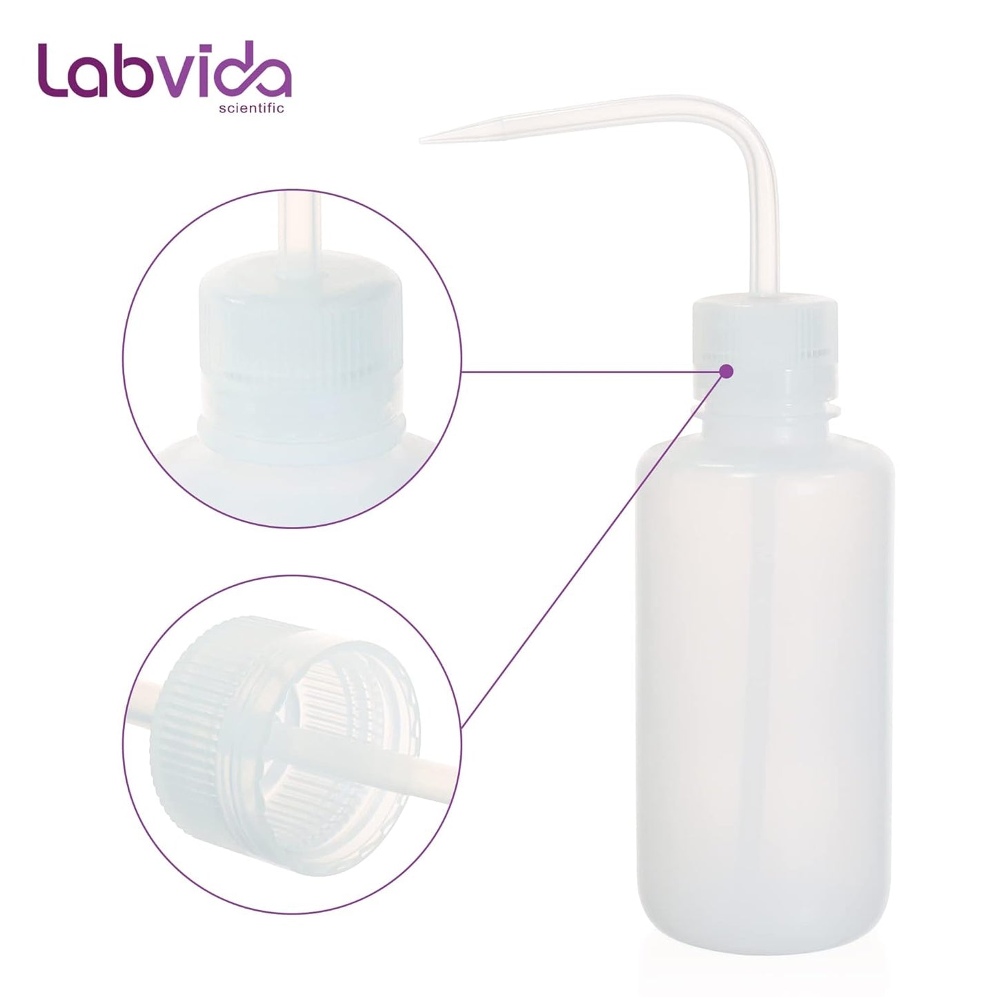New Released Thick Wall 250ml Squeeze Bottle Set 2pcs- Laboratory Grade Durable Wash Bottles for Precision Liquid Dispensing and Tattoo Cleaning