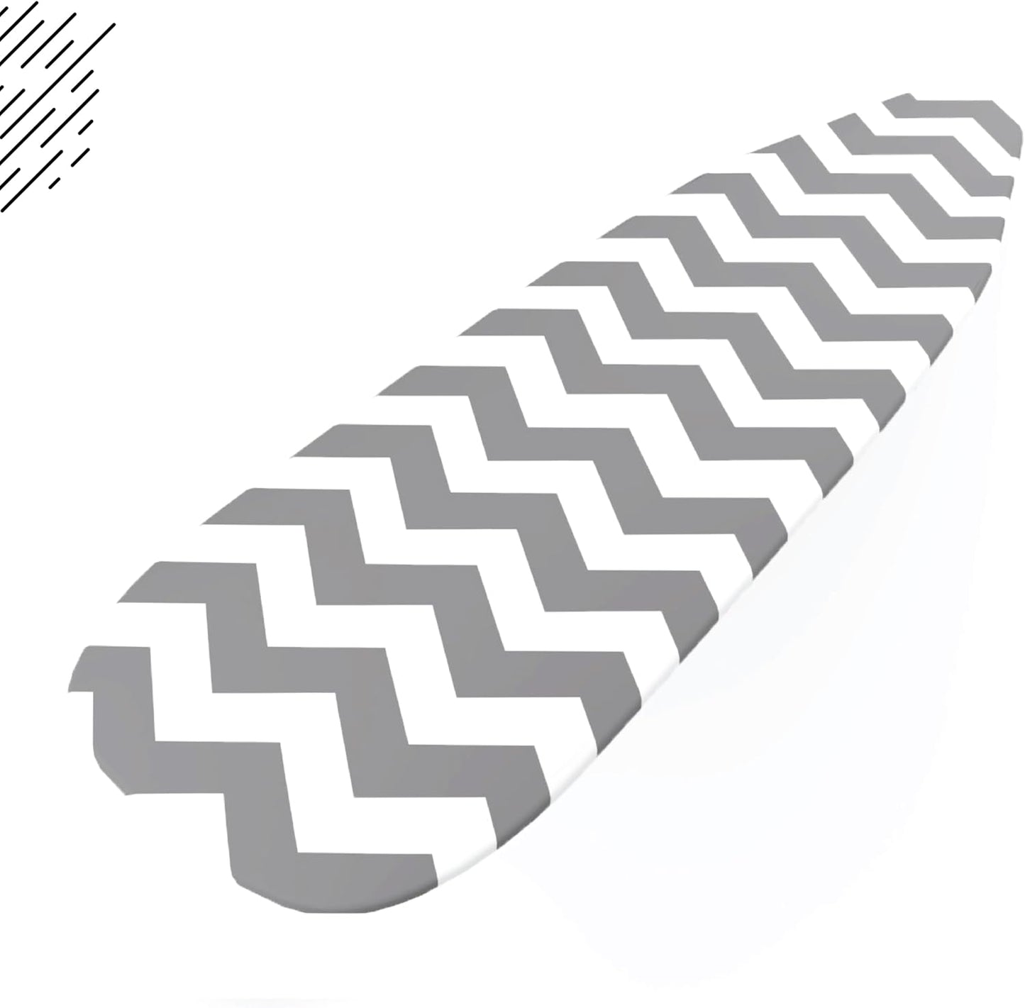 Encasa XO Ironing Board Cover and Pad 49"x18" - Thick 3mm Felt Padding, Drawstring Tightening & Lock, Easy Fit, Scorch & Stain Resistant, Fits Wide Ironing Board - Zig Zag