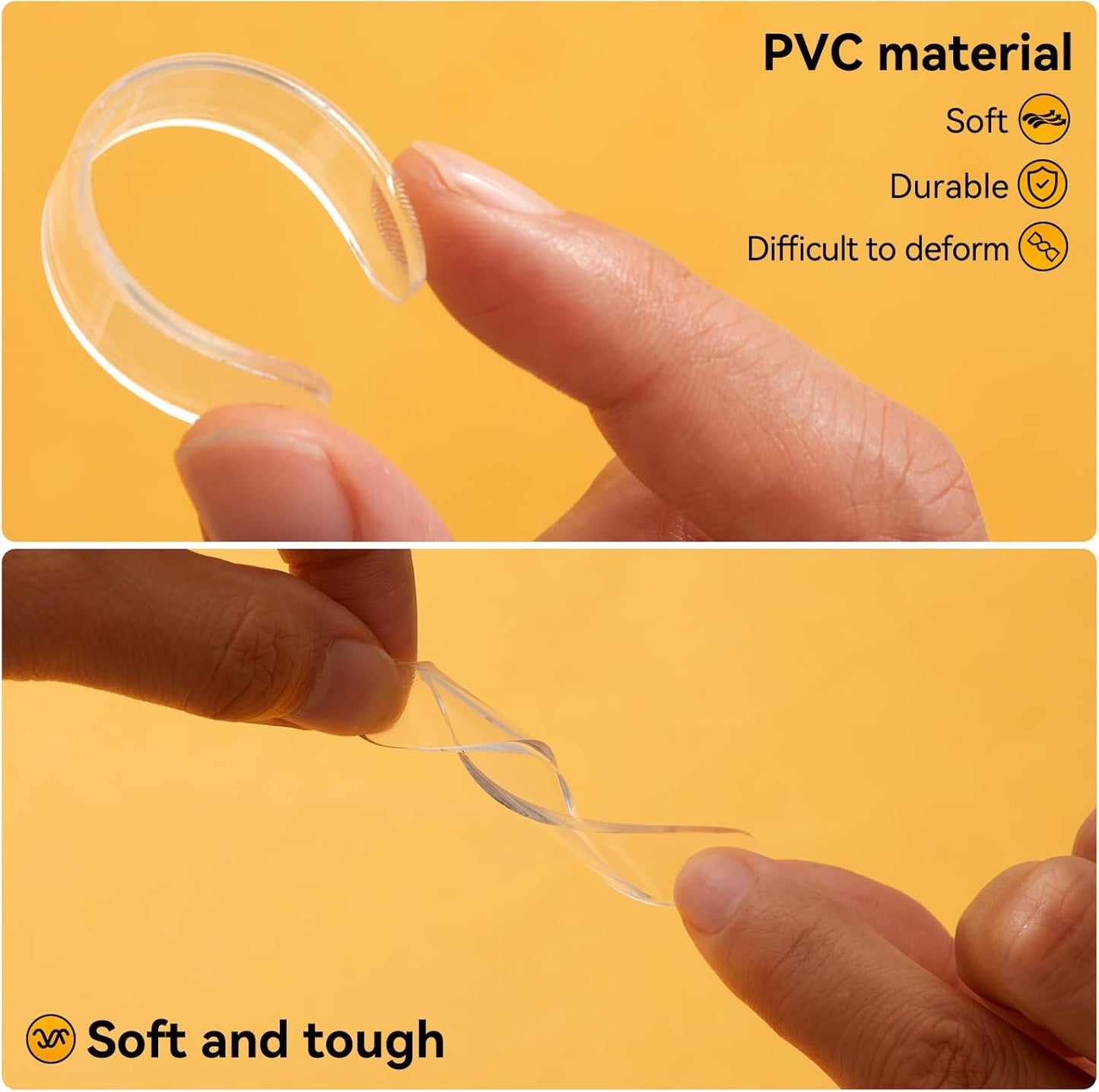 4pcs,Wall Bumpers,Furniture Bumpers,Door Stoppers,Silencing pad,Anti collision pad,Using for Refrigerator door,Entrance doors,Cabinet doors,Toilet covers,Table corners(L, 15*1.5cm(5.9*0.59in)