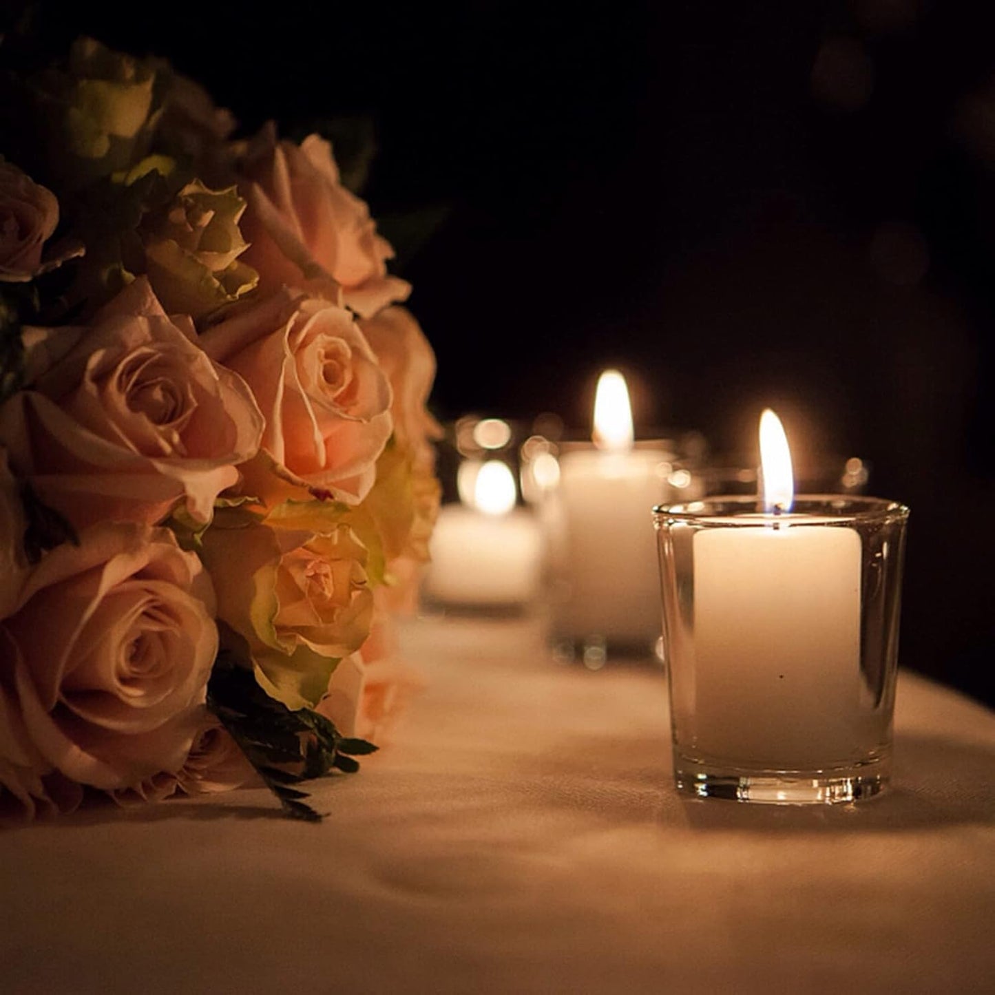 CONNOO 15 Pack 7 OZ Clear Candle Jars with Bamboo Lids, Thick Glass Empty Jars for Making Candles - Dishwasher Safe, in Bulk.