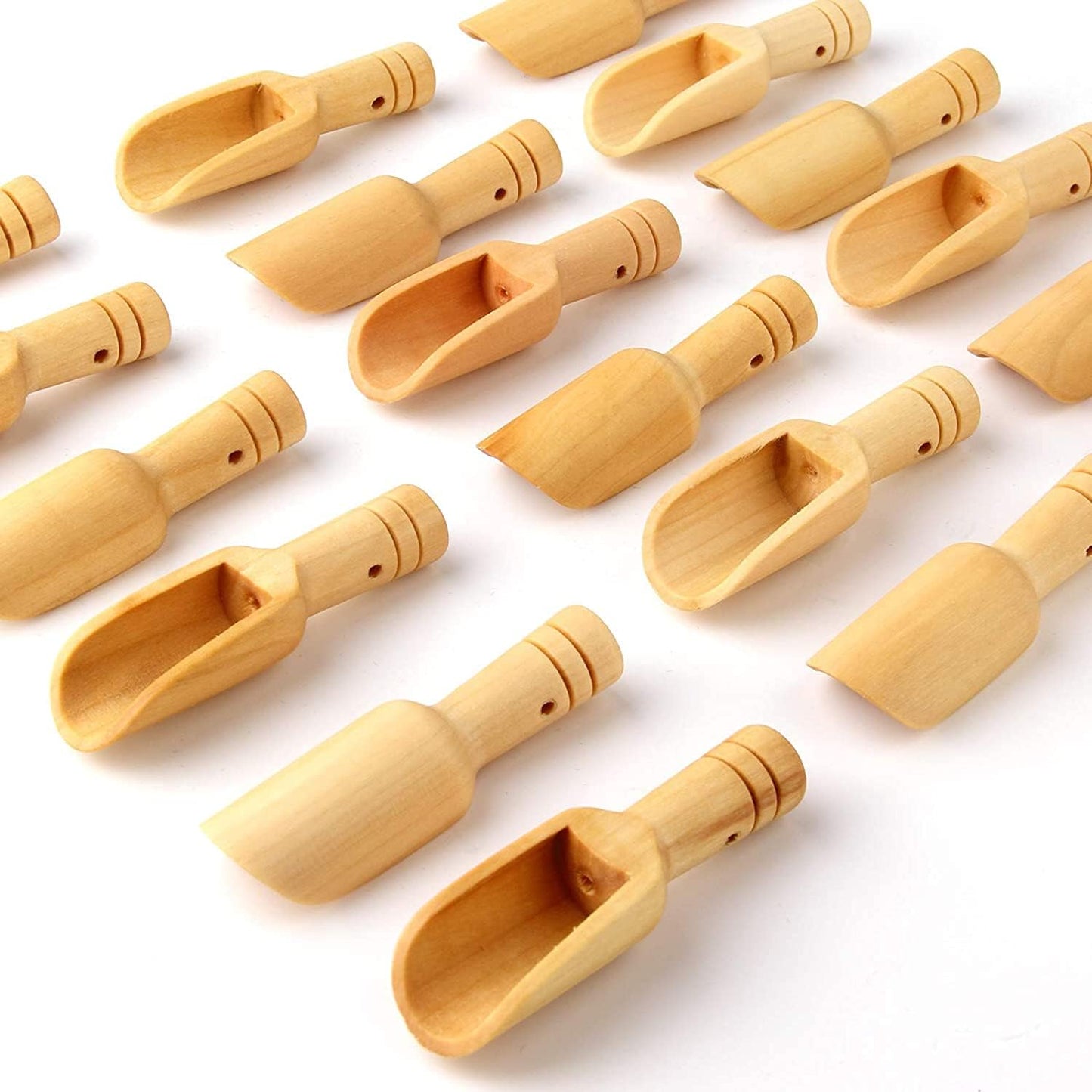 12pcs Mini Wooden Spoons,Mini Bamboo Spoons for Bath Salts, tea scoop, Washing Powder spoon,wooden candy spoon