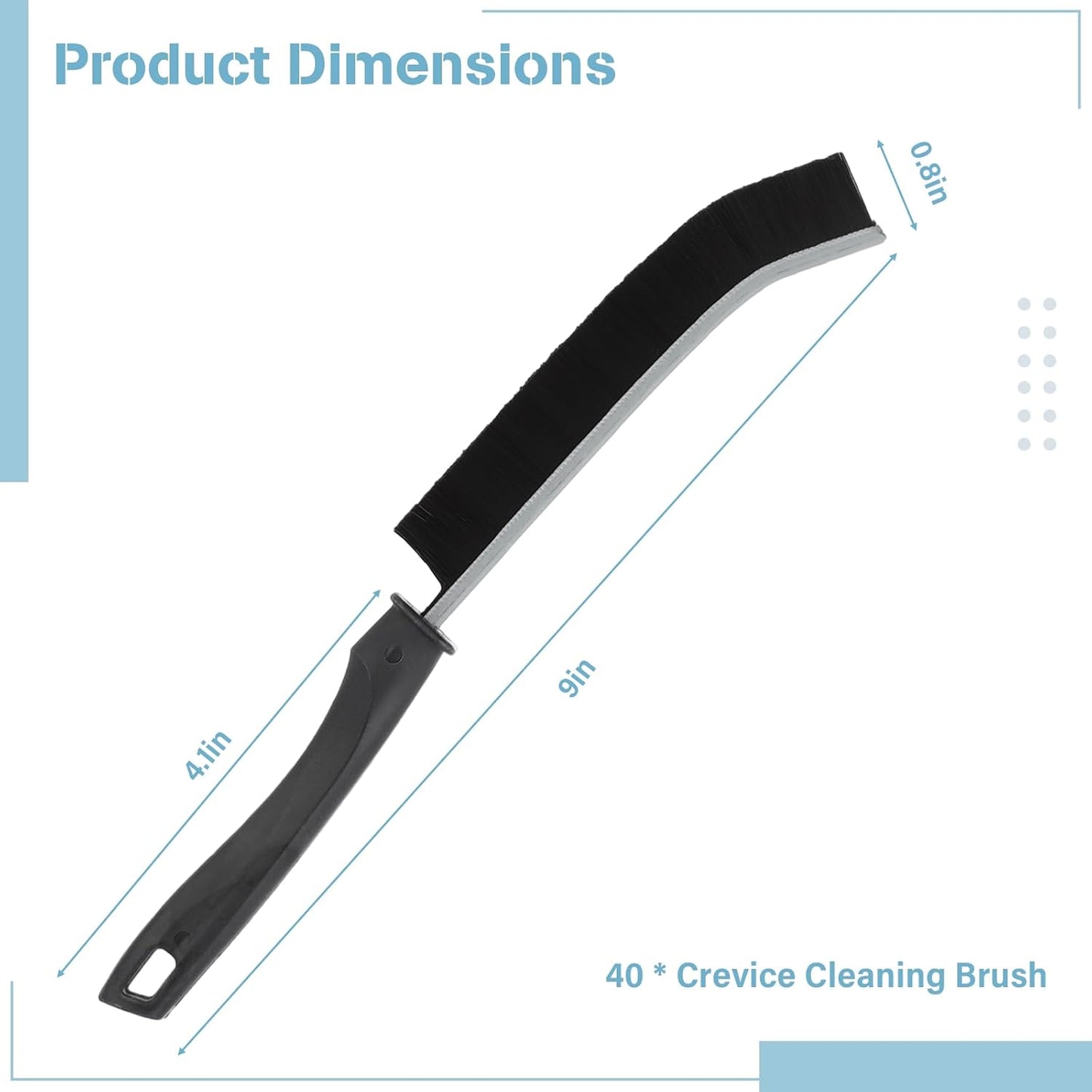 Crevice Cleaning Brush, 40 PCS Hard Bristled Crevice Cleaning Brush, Gap Cleaning Brush, Multifunctional Crevice Cleaning Brushes for Household Use, Dead Corners Brushes Window and Door Gap