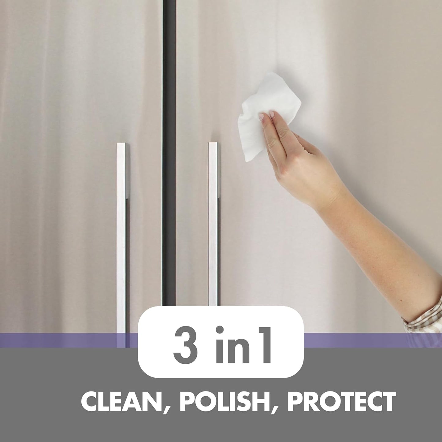 Swanky Stainless Steel Cleaner Wipes - Grime & Grease Remover Kitchen Cleaning Supplies - Clean & Shine, For Stove Top, Refrigerator, Sink, Oven, & Household Appliances - Canister, 400 Count