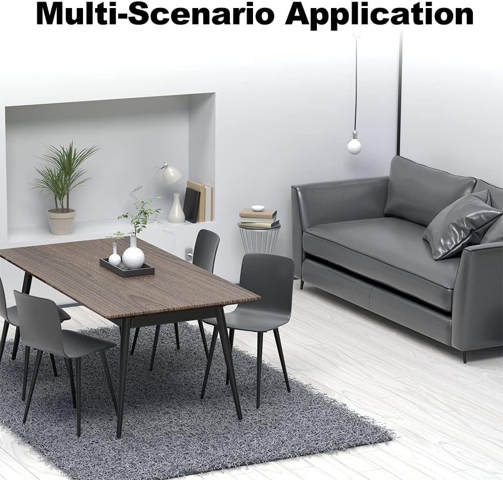 4PCS 7 Inch Matte Black Tapered Angled Legs for Furniture, Metal Mid Century Mordern Feet, Heavy Duty Slanted Stand Legs Kit for Couch, Coffee Table, Desk, Dresser, Sofa, Chair