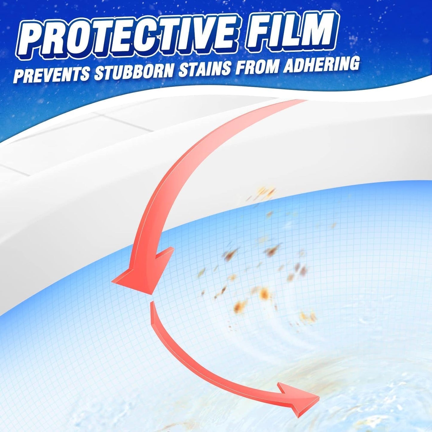 Vacplus Toilet Bowl Cleaners - 24 PACK, Household Toilet Cleaner, Automatic Toilet Bowl Cleaners with Bleach, Sustained-Release Toilet Tank Cleaners for Deodorizing and Descaling, 1.76 Ounces Each