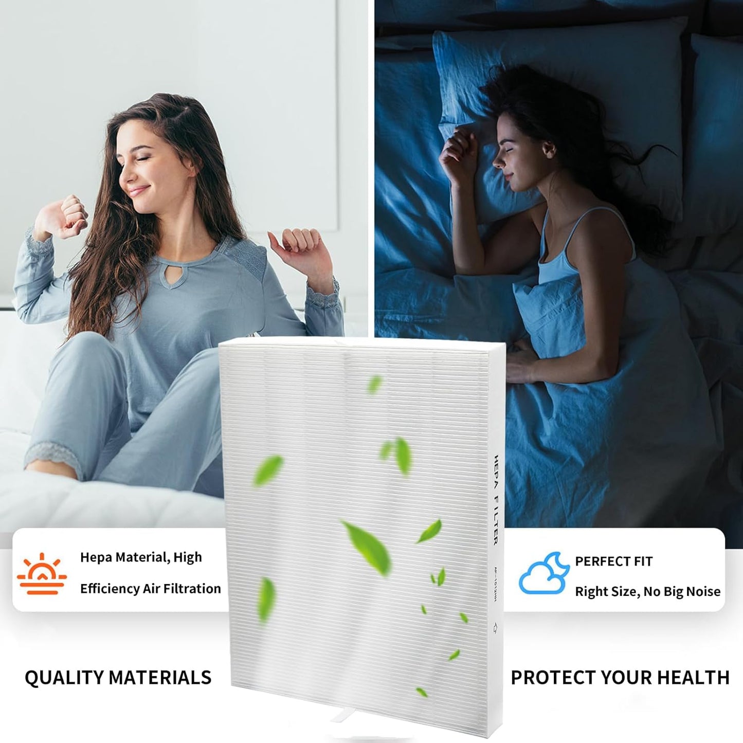 AP-1512HH Replacement Filter for Coway AP-1512HH and Airmega 200M Air Purifier,2 True HEPA and 4 Carbon Filter Replacement,Compared to Part # 3304899