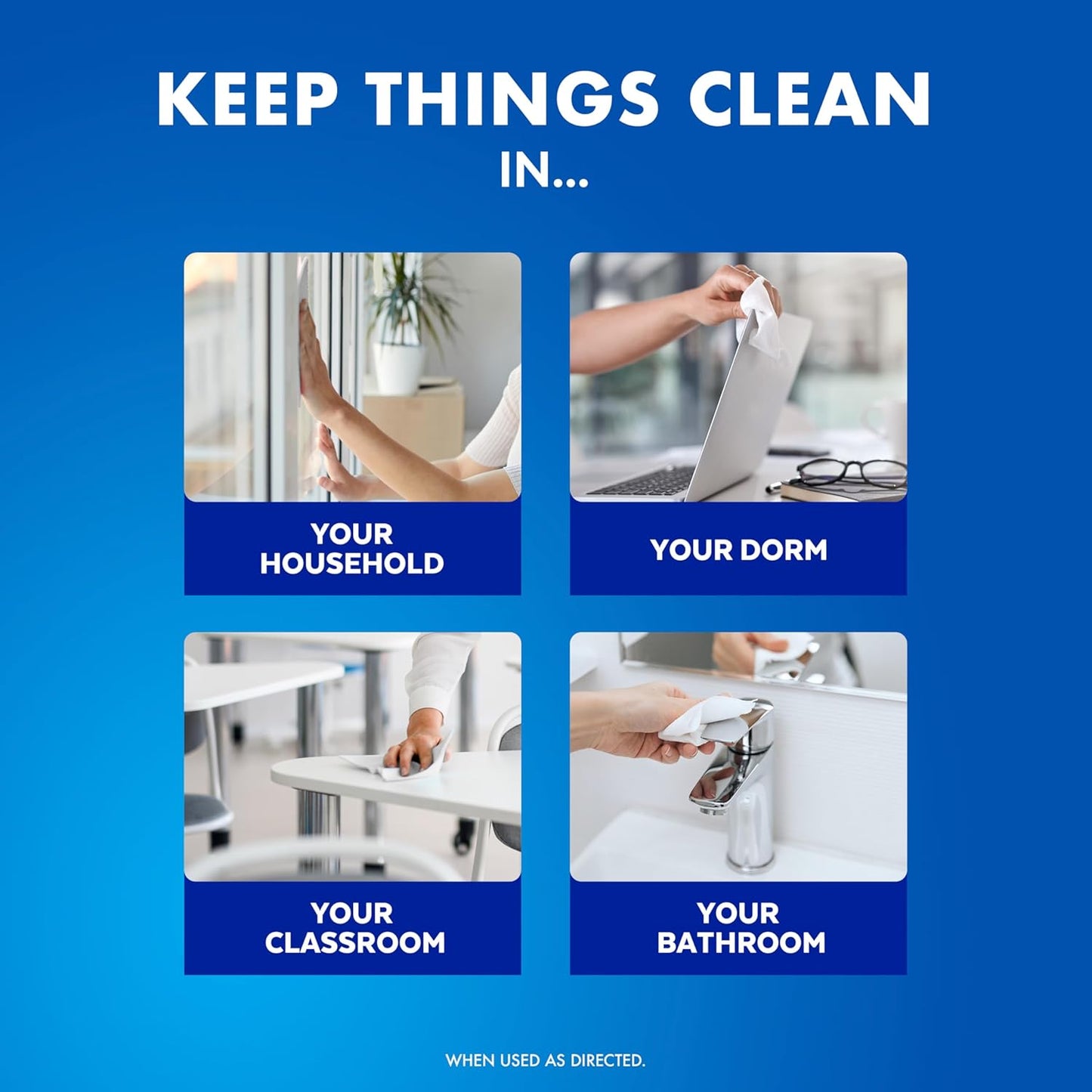 Lysol Disinfectant Wipes Bundle, Dorm Room Essentials, Multi-Surface Cleaning Wipes, For Disinfecting & Cleaning, Lemon & Lime Blossom, Crisp Linen, Mango & Hibiscus, 3x80 ct