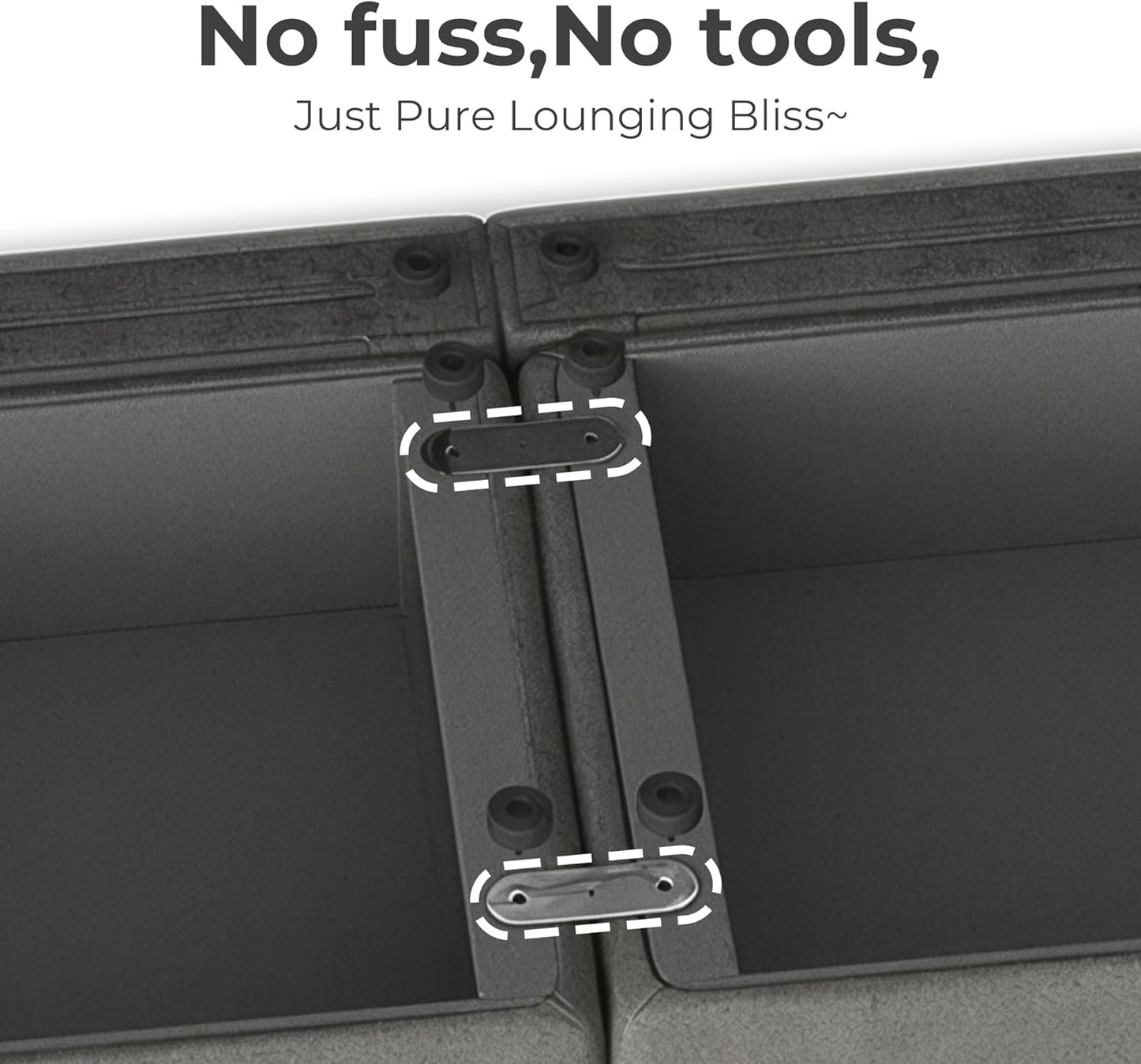 CHITA Oversized Modular Sectional Fabric Sofa Set, FSC Certified Extra Large 5 Seat V Shaped Cloud Couch for Living Room, 106 inch Width, 4 Seater and 1 Middle Corner, Blue