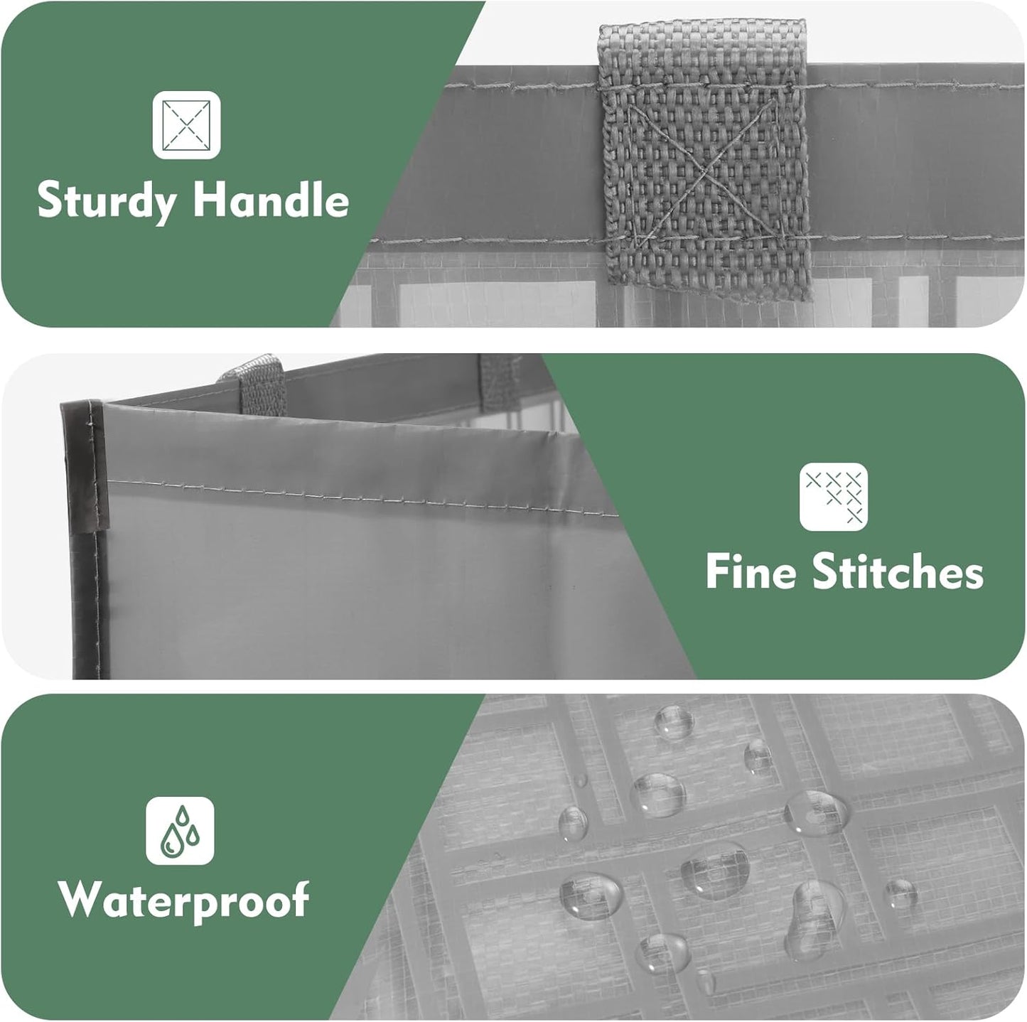 Lily queen Recycle Bin Bags for Kitchen Home Trash Cans Sorting Bins 12 Gallon Set of 2