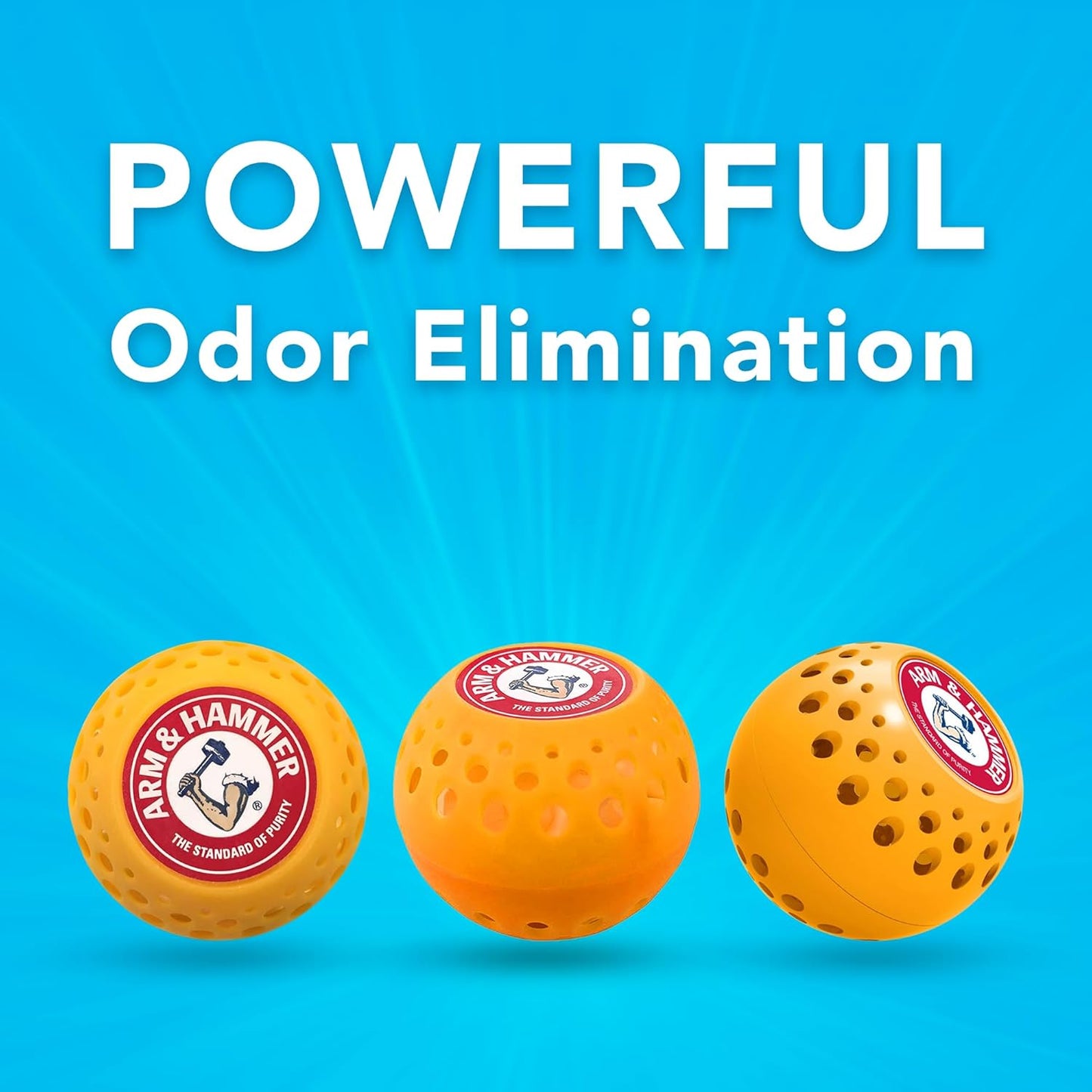 Arm & Hammer Odor Busterz Balls Air Freshener and Odor Eliminator, 10-Piece - Deodorizer, Carpet Fresh, Odor Remover, Pet Fresh