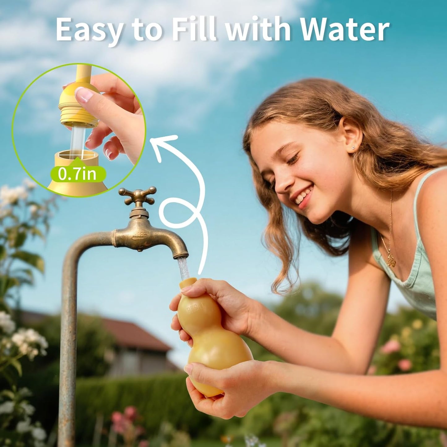 Squeeze Bottles for Plants, 11oz, 325ml Small Watering Can for Succulent, Muti-Function Squirt Bottle for Seedling Watering, Wash, Tattoo, Khaki