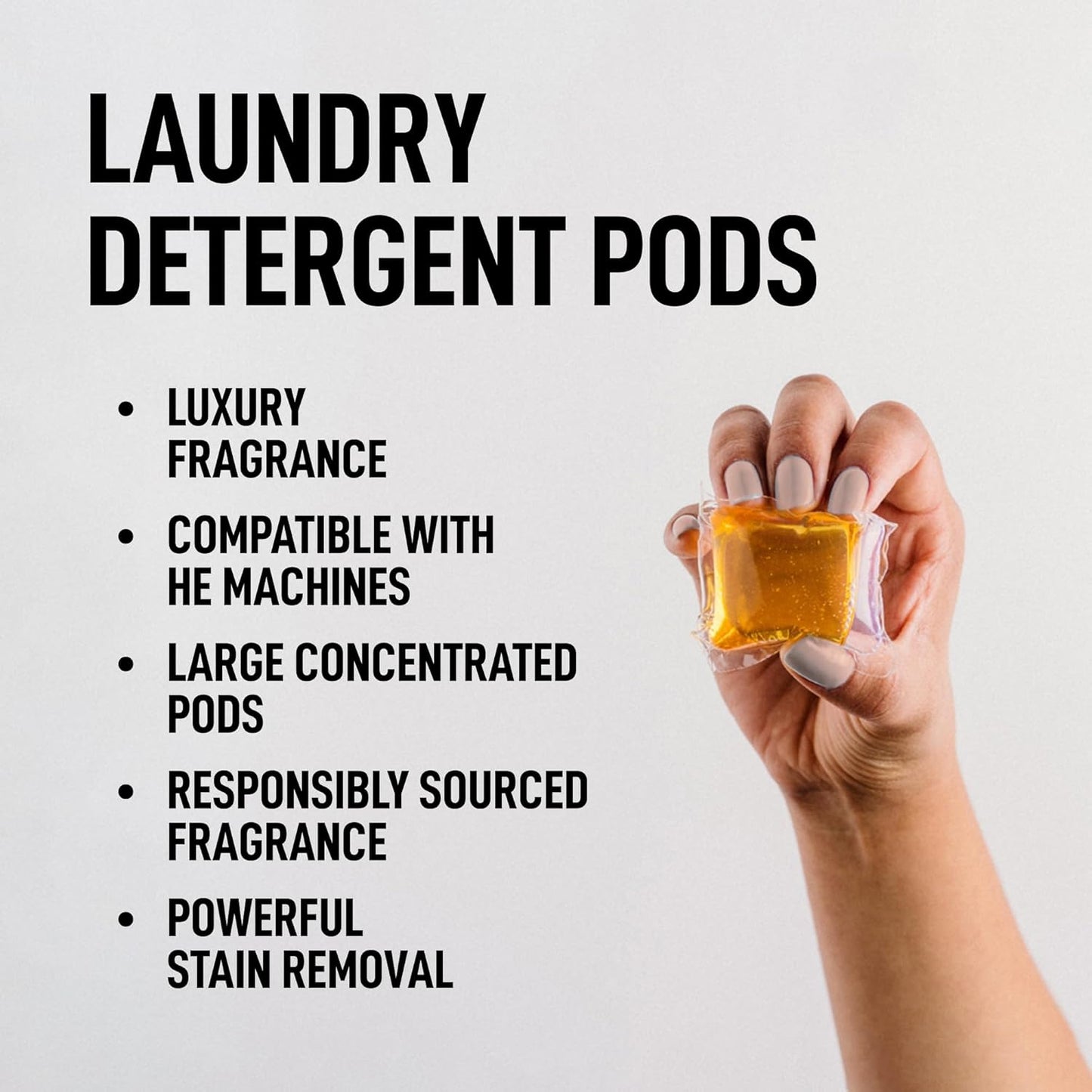 Laundry Sauce - Luxury Scented Laundry Detergent Pods & Scent Booster Bundle (Australian Sandalwood), Premium Laundry Washing Pods with High-End, Sophisticated Fragrances, Dye Free & HE Compatible