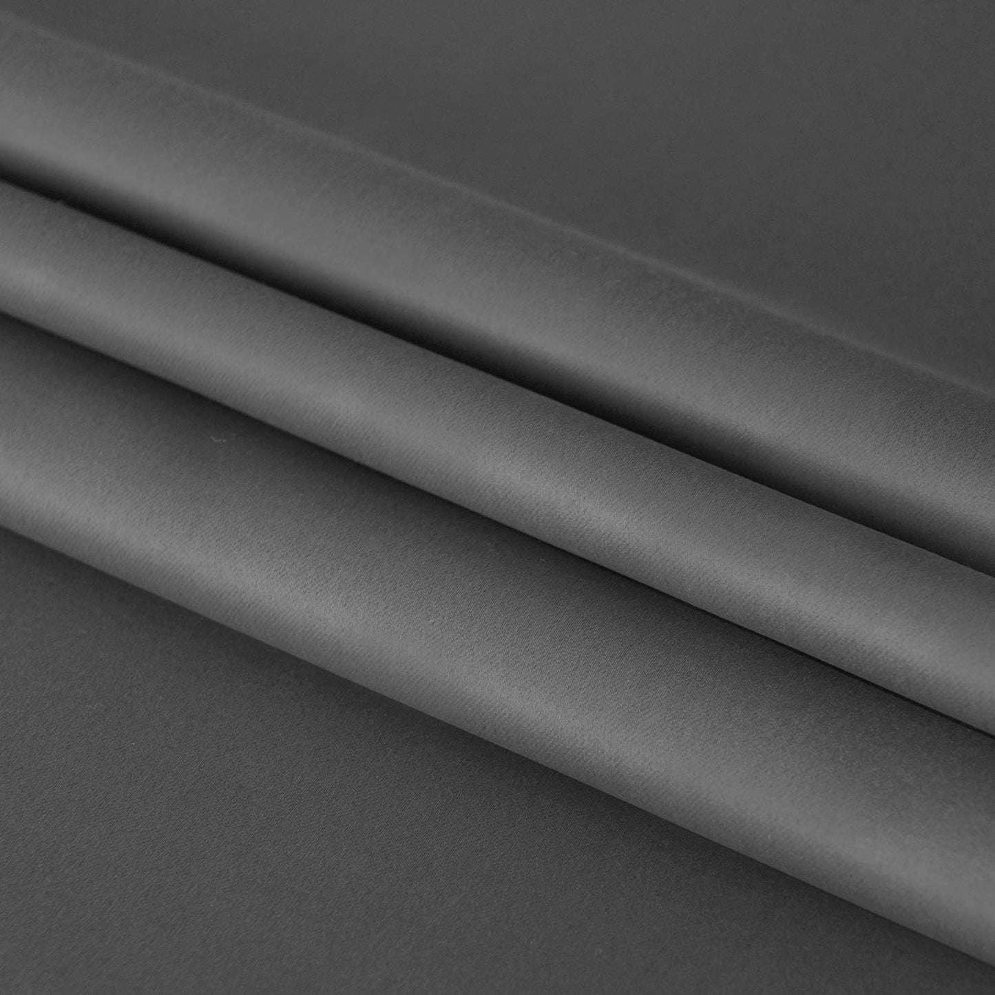DWCN French Door Curtain - Rod Pocket Thermal Blackout Panel for Doors With Glass Window, Kitchen and Patio - Privacy, 12 X 72 Inches Long, 1 Panel With Tieback, Dark Grey