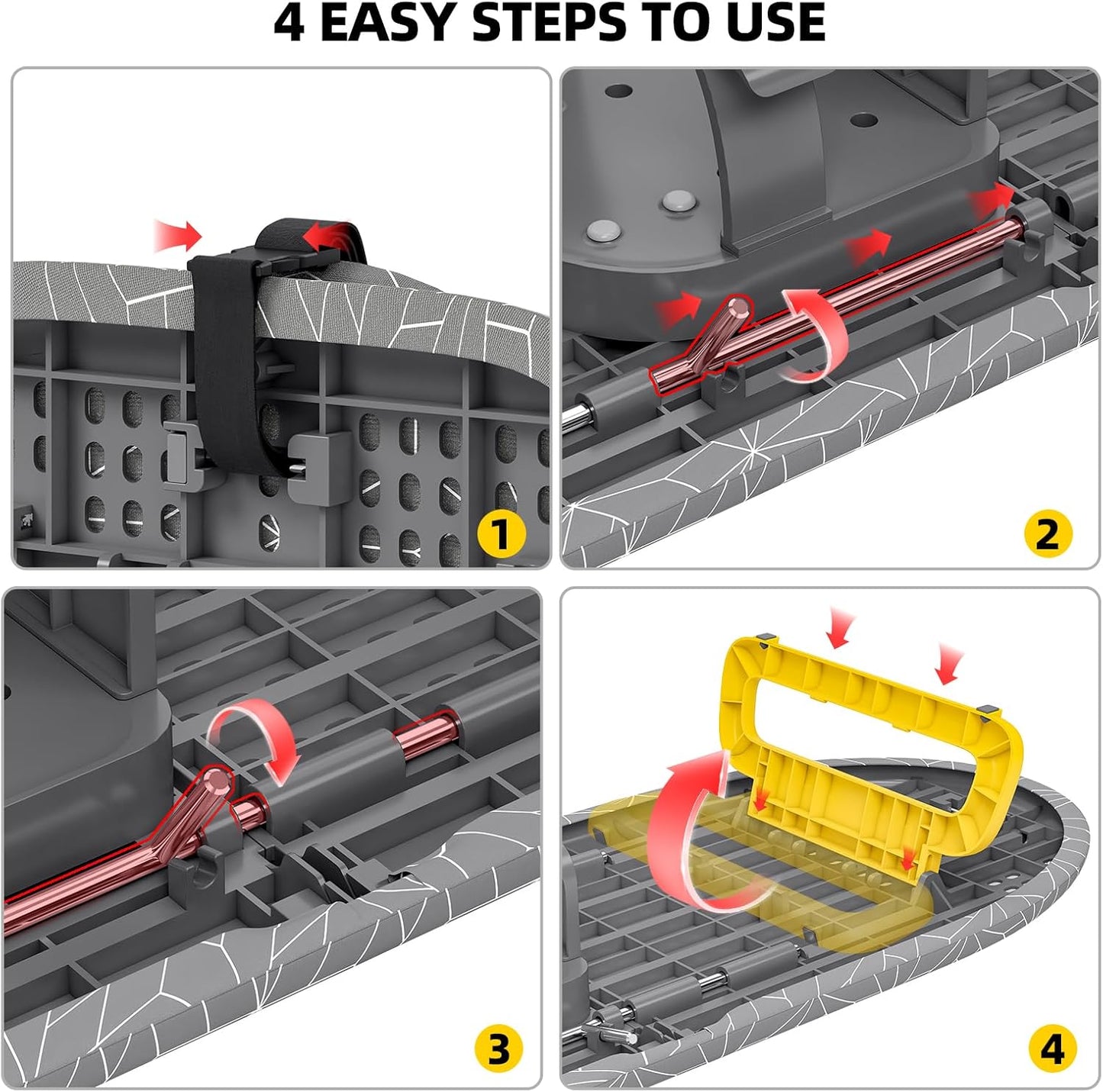 Small Ironing Board Tabletop, Foldable mini Ironing Board, Table top Ironing Boards Small, Compact Portable Ironing Boards with Iron Holder & Hanging Rope, Iron Table Stand 32x12, Gray