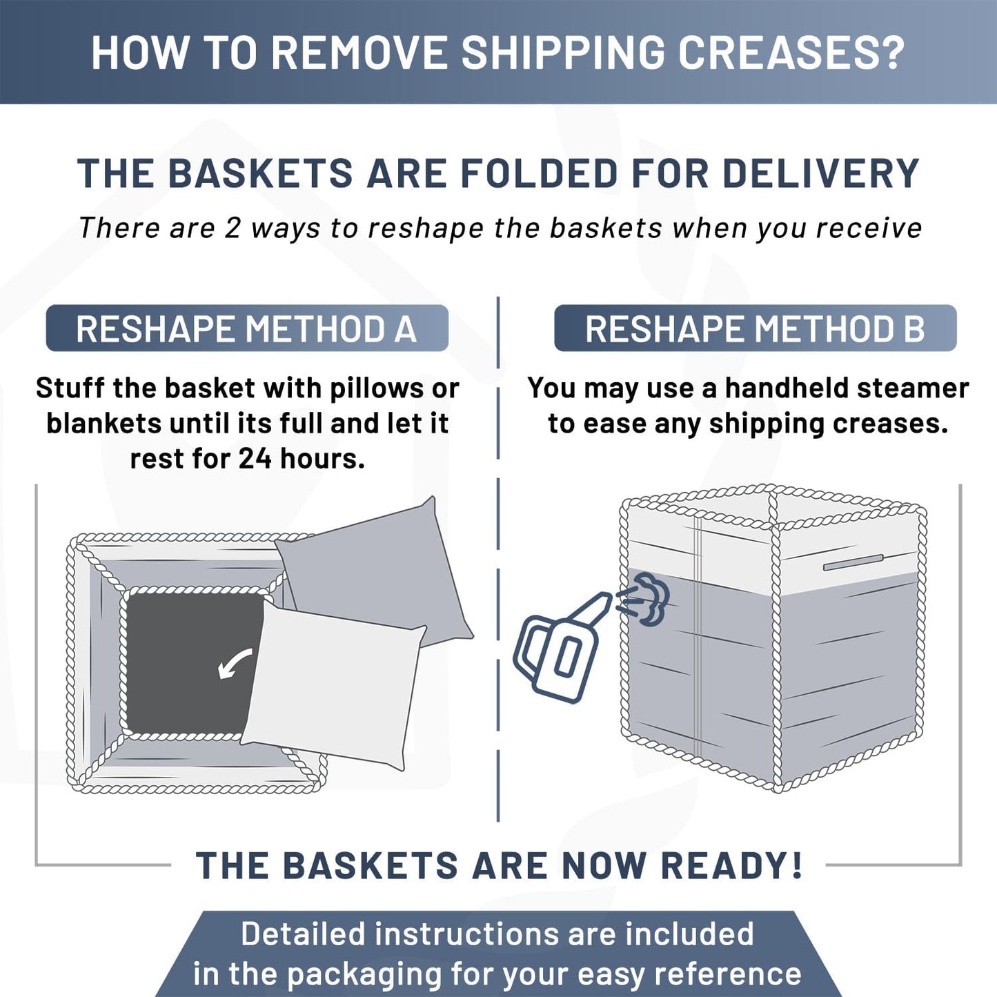 NaturalCozy Storage Cubes 11 Inch Cotton Rope Woven Baskets for Organizing, 3-Pack | Cube Storage Bin | Square Storage Baskets for Shelves Organizer, Classroom, Kids Toy Bins, Closet, Baby Nursery