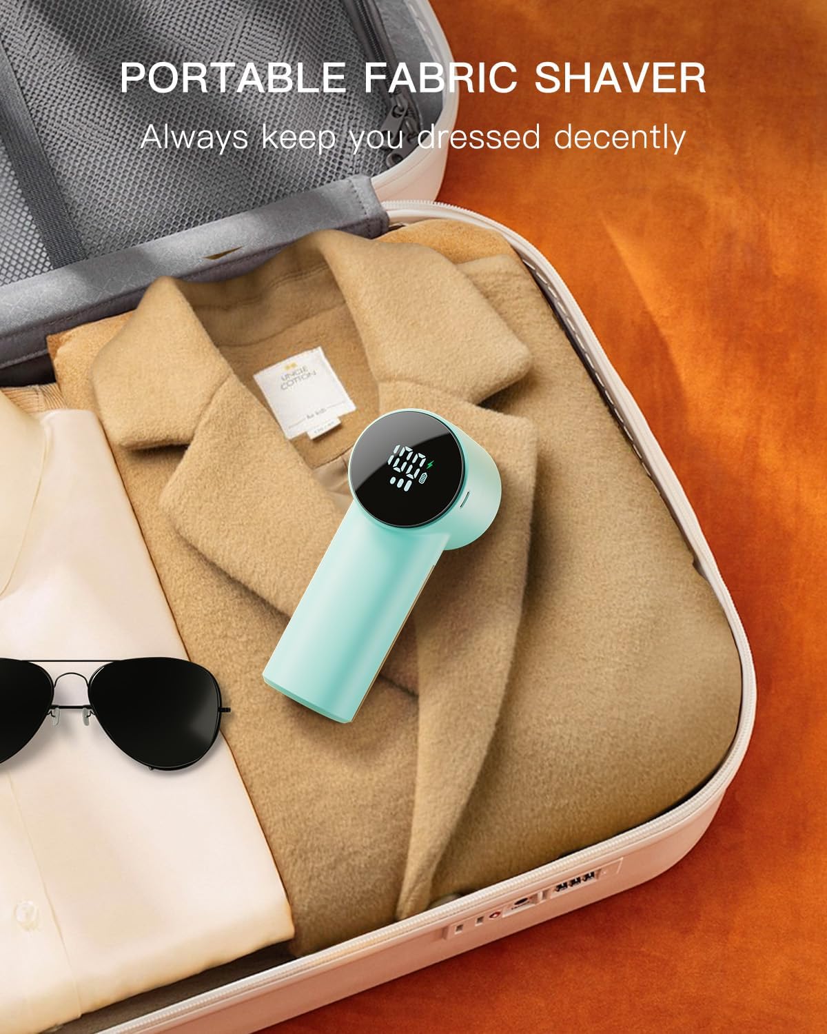 Electric Lint Remover and Fabric Shaver, Rechargeable Clothes Shaver for Sweater Furniture Couch, 3-Speed Pill Remover Defuzzer to Remove Fuzz Pilling from Blanket Jacket