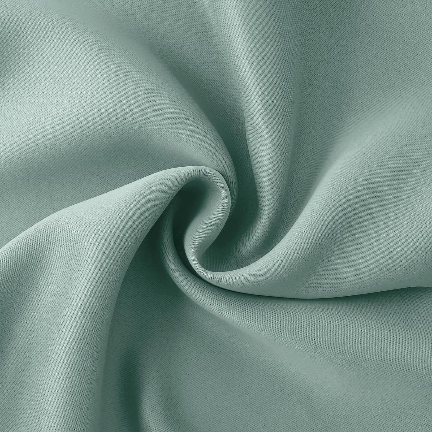 BGment Sage Green Blackout Curtains 45 Inches Long for Kitchen Window - Small Thermal Insulated Drapes with Rod Pocket Room Darkening for Cafe Bathroom, 34 x 45 Inch, 2 Panels