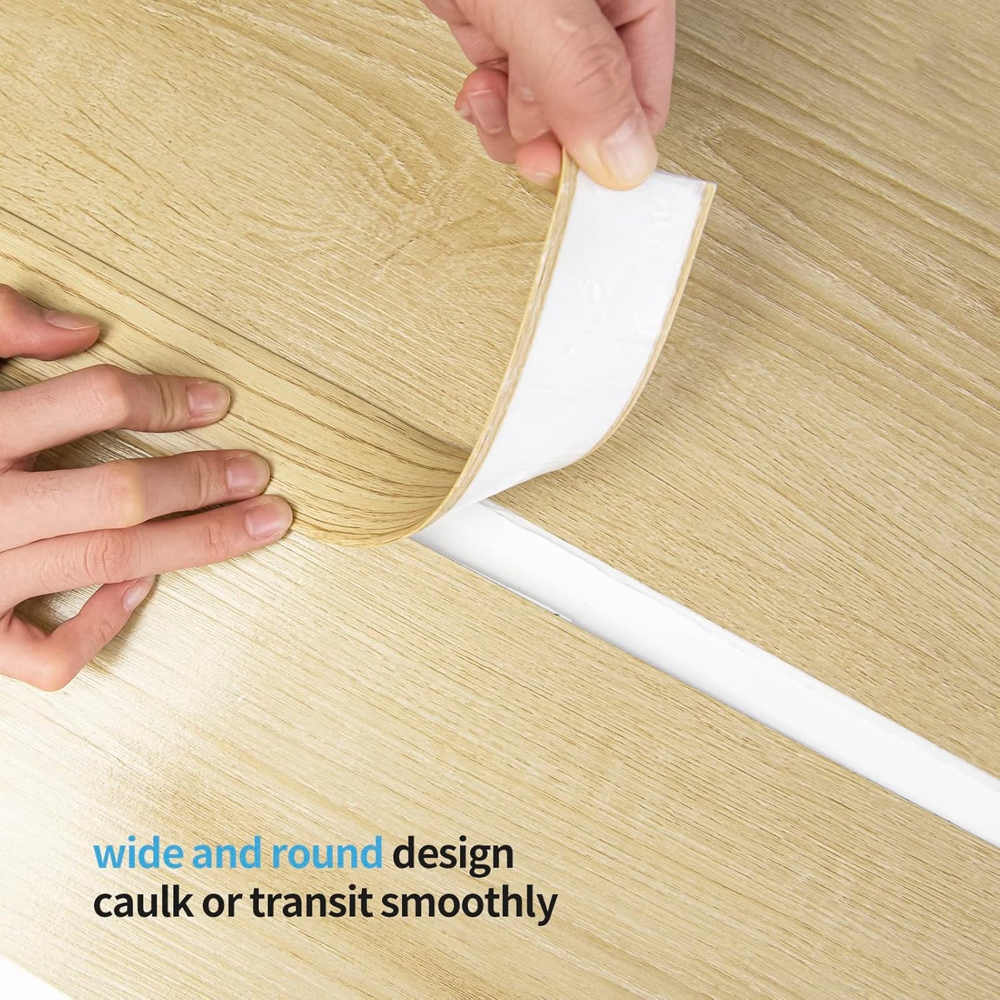 Art3d Self Adhesive Vinyl Floor Transition Strip Laminate Floor Strip Floor Flat Divider Strip for Joining Floor Gaps Carpet Threshold Transition Floor Tiles (4 FT, 1.57in, Aspen Yellow)