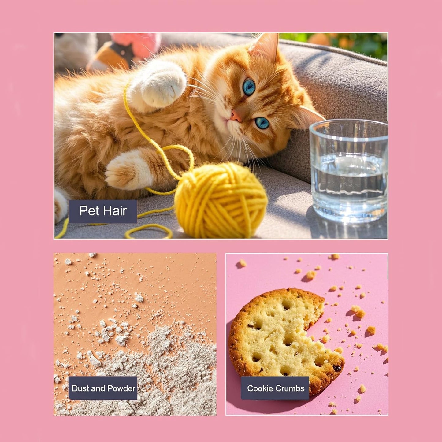 Travel Lint Roller Mini, Cute Bear Resuable Lint Rollers for Pet Hair Extra Sticky, Washable Cat Dog Hair Remover for Cloth, Car, Furniture