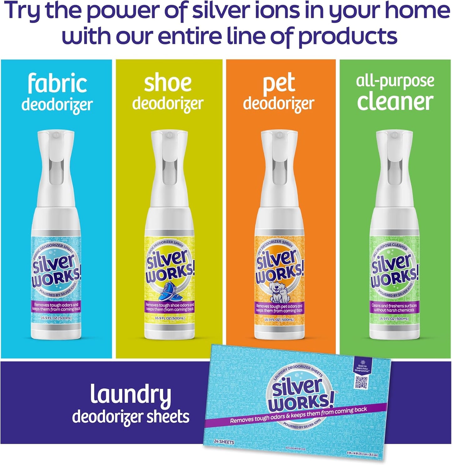 Wool Dryer Balls Laundry Reusable - Odor Eliminating Dryer Laundry Balls with Silver Technology - Natural Fabric Softener and Static Reducer, Reduce Drying Time and Energy Costs - 6 Pack