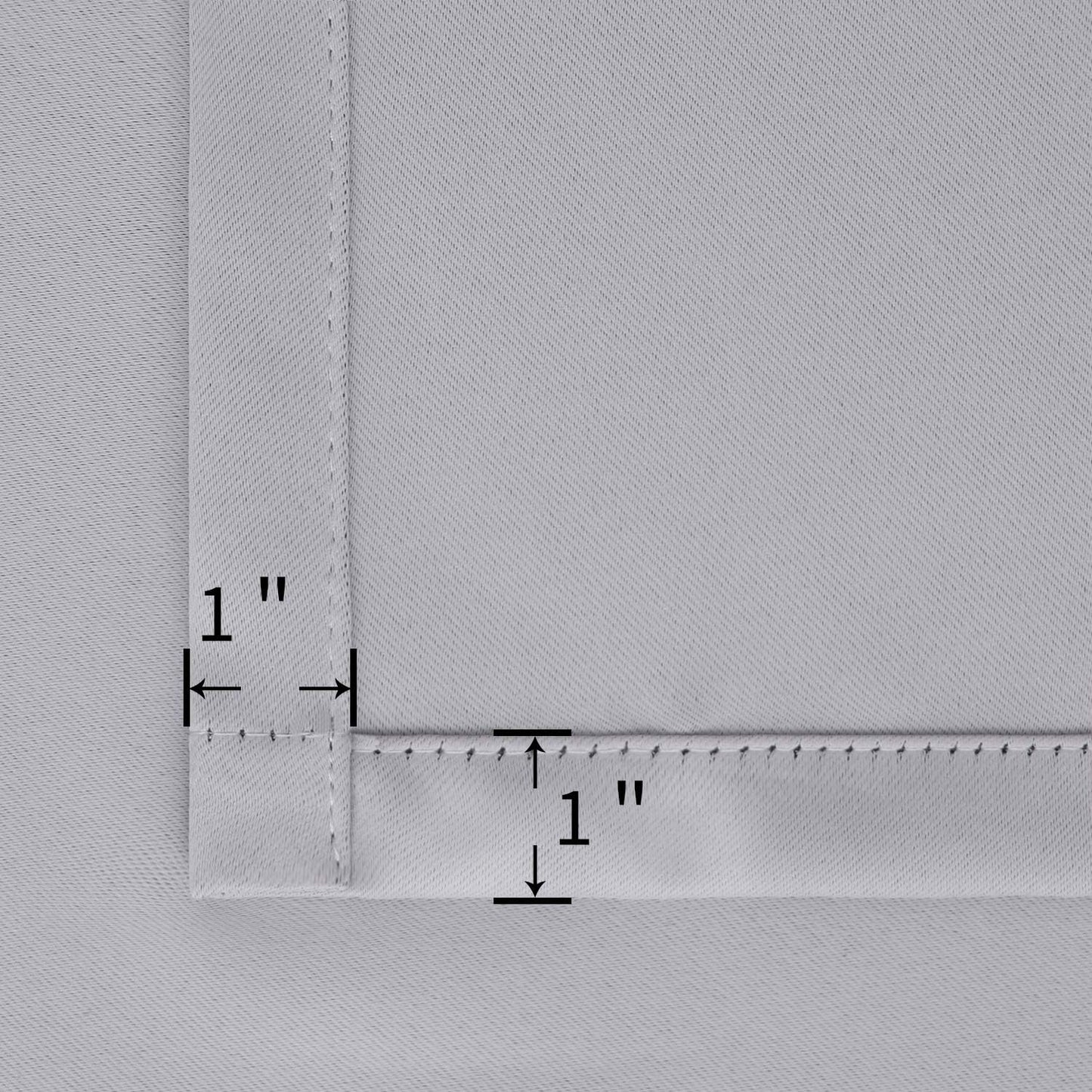 BGment Light Grey Blackout Curtains 45 Inches Length for Bedroom - Short Thermal Insulated Drapes with Rod Pocket Room Darkening for Living Room Window Privacy, 42 x 45 Inch, 2 Panels