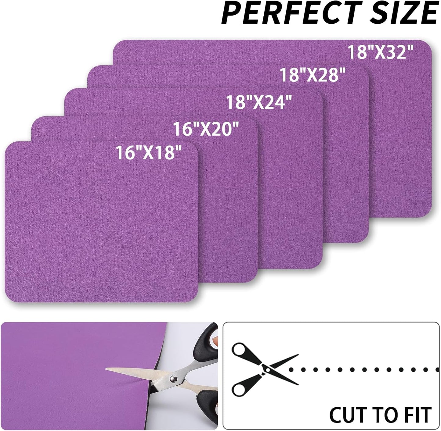 Dish Drying Mat for Kitchen Counter, Heat Resistant Drainer Mats with Non-slip Rubber Backed, Hide Stain Kitchen Super Absorbent Draining Mat, Easy to Clean Dish Rack Pad, Purple 18"x24"