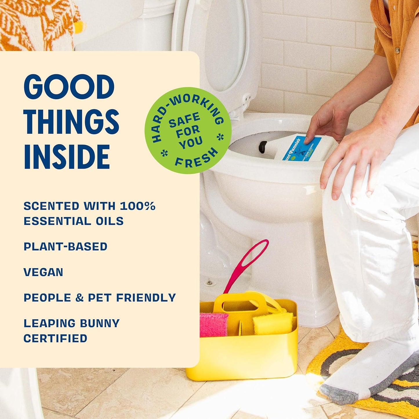 Aunt Fannie's Toilet Bowl Cleaner, Bleach-Free Cleaner Powered by Vinegar, Freshens and Removes Stains, Eucalyptus Scent, 24 fl oz, Pack of 1