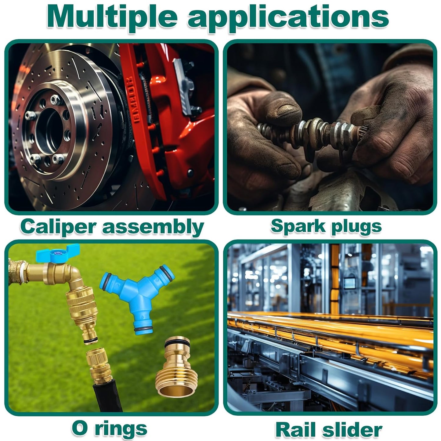KEZE Silicone Grease Automotive PTFE Lubricant Sliding Glass Door Grease Tube 92003 Lube for Plumbing Faucet O Rings Plastic Parts Water Filter Window Track Rail 1 oz 2-Tube