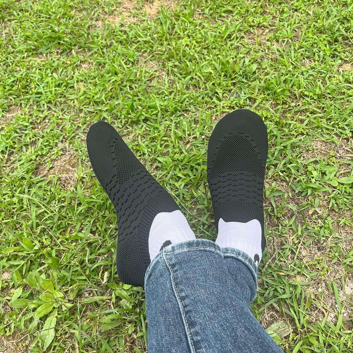 Adult Indoor House Slippers Socks Lightweight Non Slip Grip House Home Shoes for Women Men