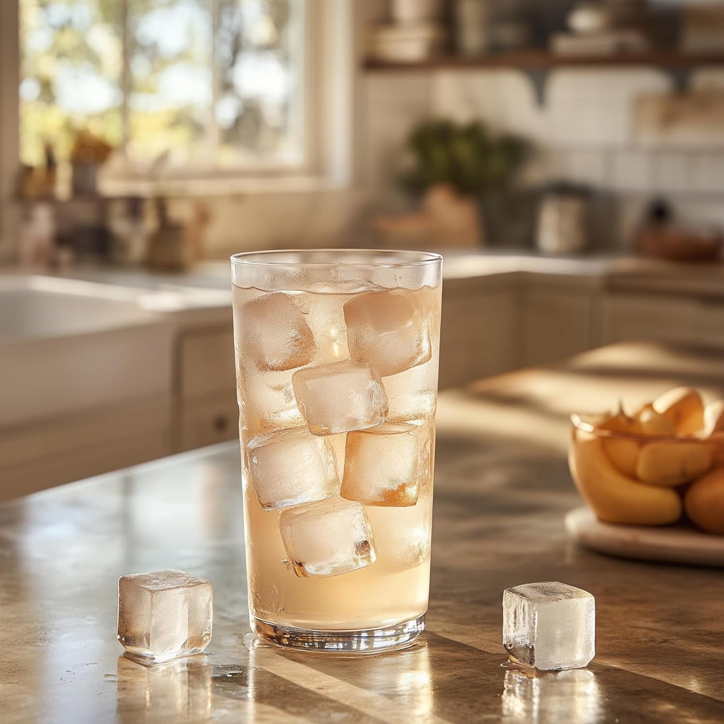 glacio Ice Cube Tray – Small Silicone Molds with Lids, BPA-Free and Flexible for Cocktails and Beverages – Set of 2