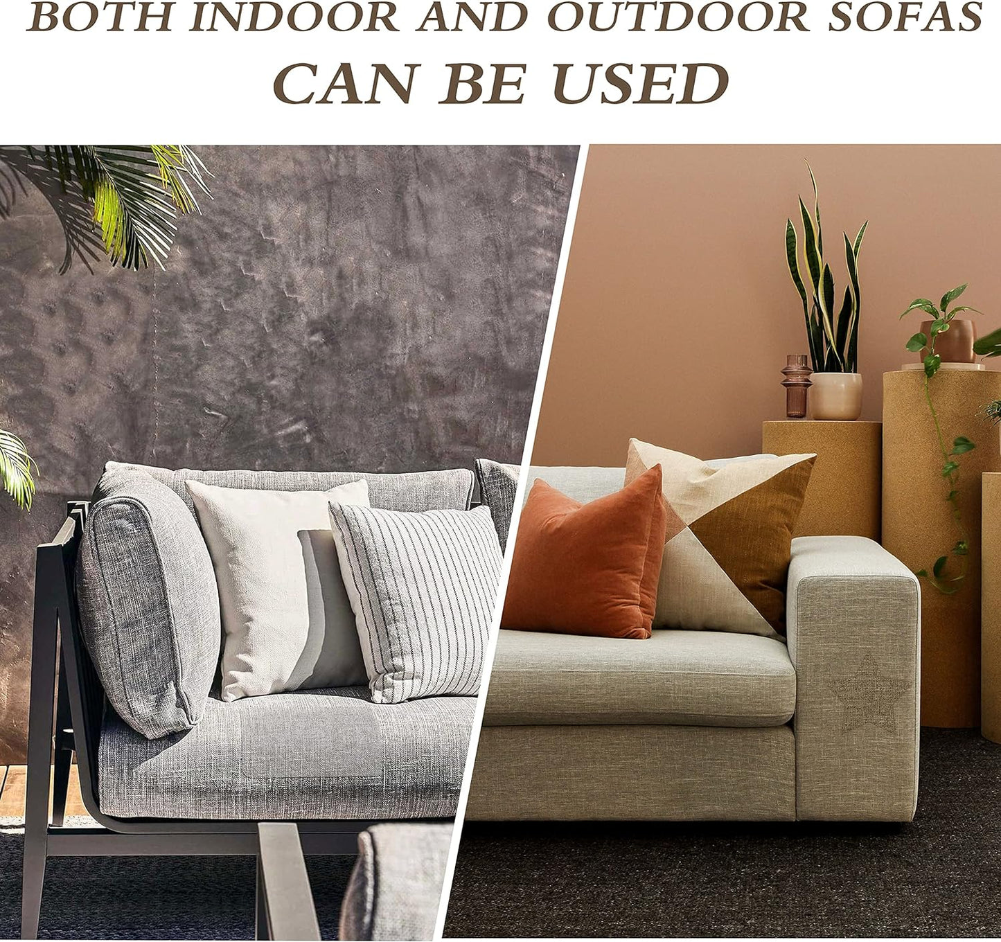 KING MOUNTAIN Coarse Linen Repair Patches, Self-Adhesive Linen Fabric Patches, 8X11 inch 2 PCS, Multi Color, Can be Used for Linen Sofa Repair and Linen Clothes Repair(8" x 11"-2PCS,Khaki)