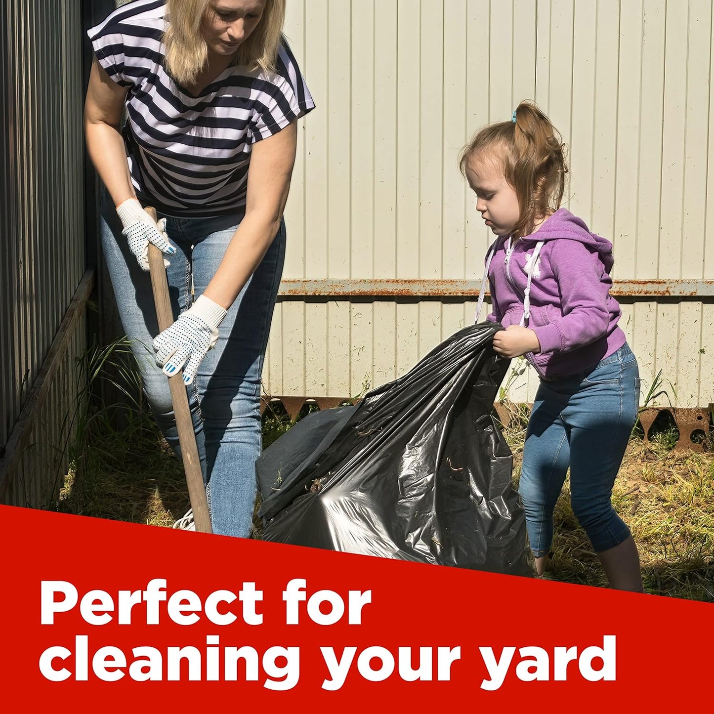 ToughBag 44 Gallon Commercial Trash Bags, 38x46” (100 COUNT) – 39, 40, 42 Gallon Contractor Bags, Black Garbage Can Liners - Made in USA