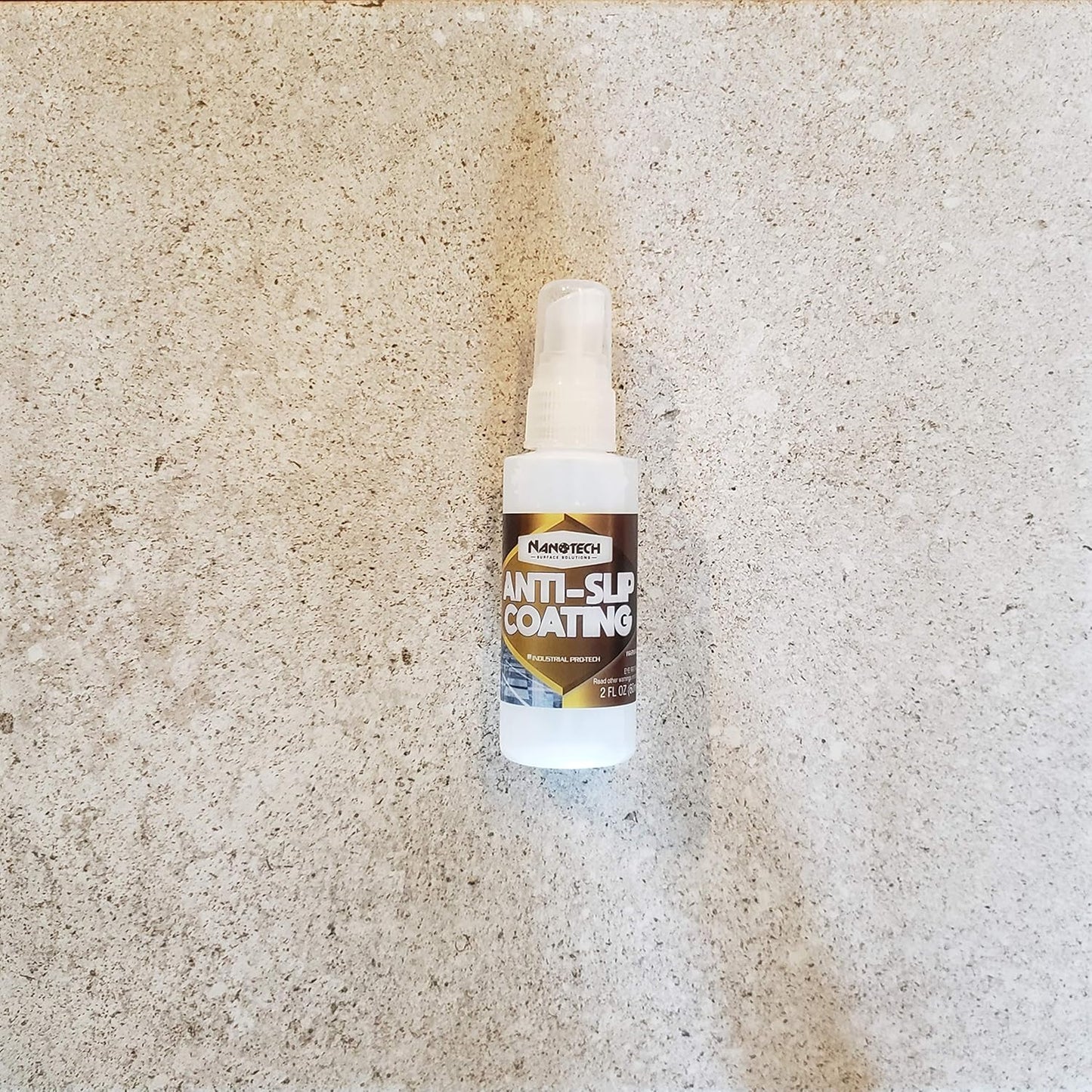 Nanotech Surface Solutions Anti-Slip Coating - Increases Friction Coefficient- Reduces Slip & Fall Accidents Due to Wet Floors - for Polished Granite, Porcelain & Ceramic Tile (2 Oz.)