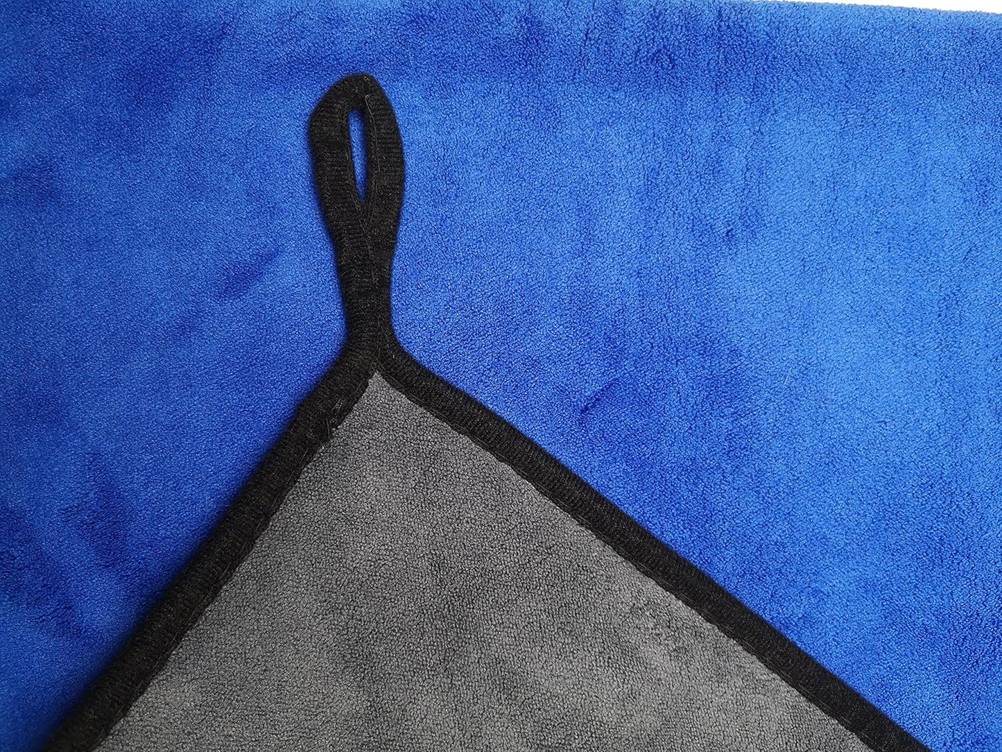 SOFTBATFY Ultrasoft, Large, Thick and Quick Drying Car Microfiber Cleaning Towel 800GSM Polishing Waxing Auto Detailing Towel Cloth (6pack,16 x 16inches) (Grey-Blue)