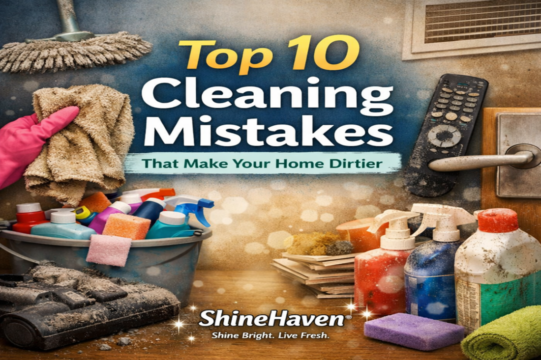 Top 10 Cleaning Mistakes That Make Your Home Dirtier