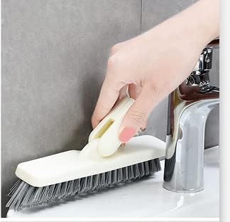 Grout Brush, Swivel Brush Head with Heavy Duty Stiff V-Shaped Bristles Cleans Shower, Corner, Tile and Narrow Space (2 Pack Refill Brush Head Only)