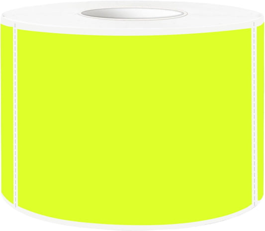 STARLIBOO Neon Colored Labels Stickers 3 x 2 Inch, Rectangle Moving Labels Stickers, 250Pcs Garage Sale Price Stickers, Adhesive Moving Labels for Boxes- Fluorescent Yellow