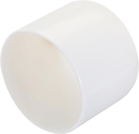 uxcell 20pcs Rubber End Caps 32mm ID Vinyl Round Tube Bolt Cap Cover Screw Thread Protectors White
