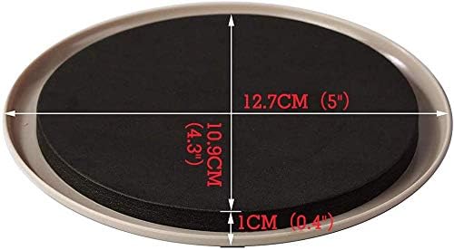 Ezprotekt 8 Pack Reusable Large Furniture Movers Sliders for Carpet, 5" Round Furniture Moving Pads, Carpet Sliders for Heavy Sofa Bed Couch Fridge, Move Items Easily and Quickly (Beige)