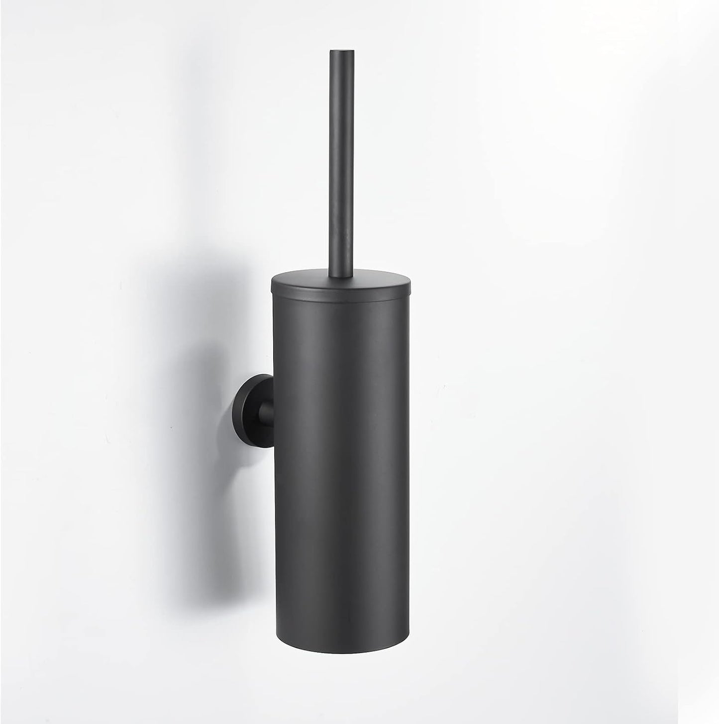 Toilet Brush and Holder Matte Black Toilet Bowl Brush Wall Mounted Toilet Brush with Lid