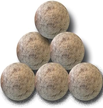 Woolzies Wool Dryer Balls Organic (3 XL, Grey)