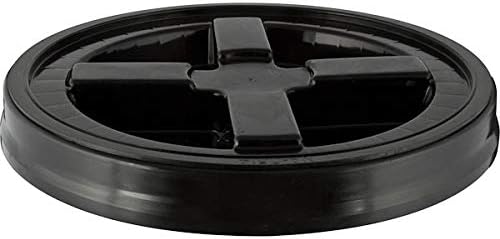 House Naturals 5 Gallon Buckets pails with Screw on Airtight Black Lids - Food Grade - BPA Free -(Pack of 3) Made in USA