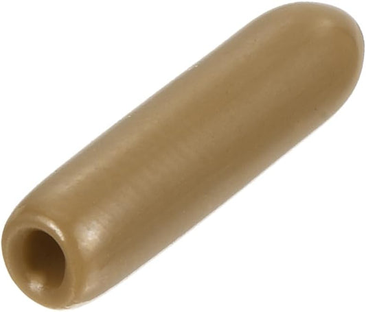 uxcell 20pcs Rubber End Caps 2mm ID Vinyl PVC Round Tube Bolt Cap Cover Screw Thread Protectors Light Brown