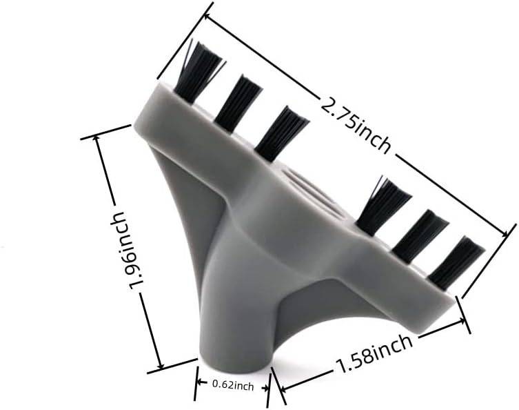 6 Pack for Bissell SteamShot Hard Surface steam Cleaner 39N7A 39N7V 39N7H 2994B Replacement Parts (3 Hard Brushes + 1 Wall Crevice Brush + 2 Multi-Surface Tools)…