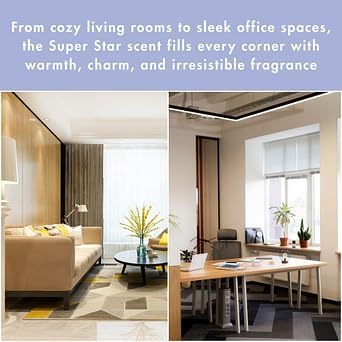 G's Breeze Super Star Diffuser Oil Refill - Essence of Star-Studded Glamor - Transform Any Space with Invigorating Fragrance – Ideal for Home & Office – Long-Lasting Freshness Aroma - 60 ML