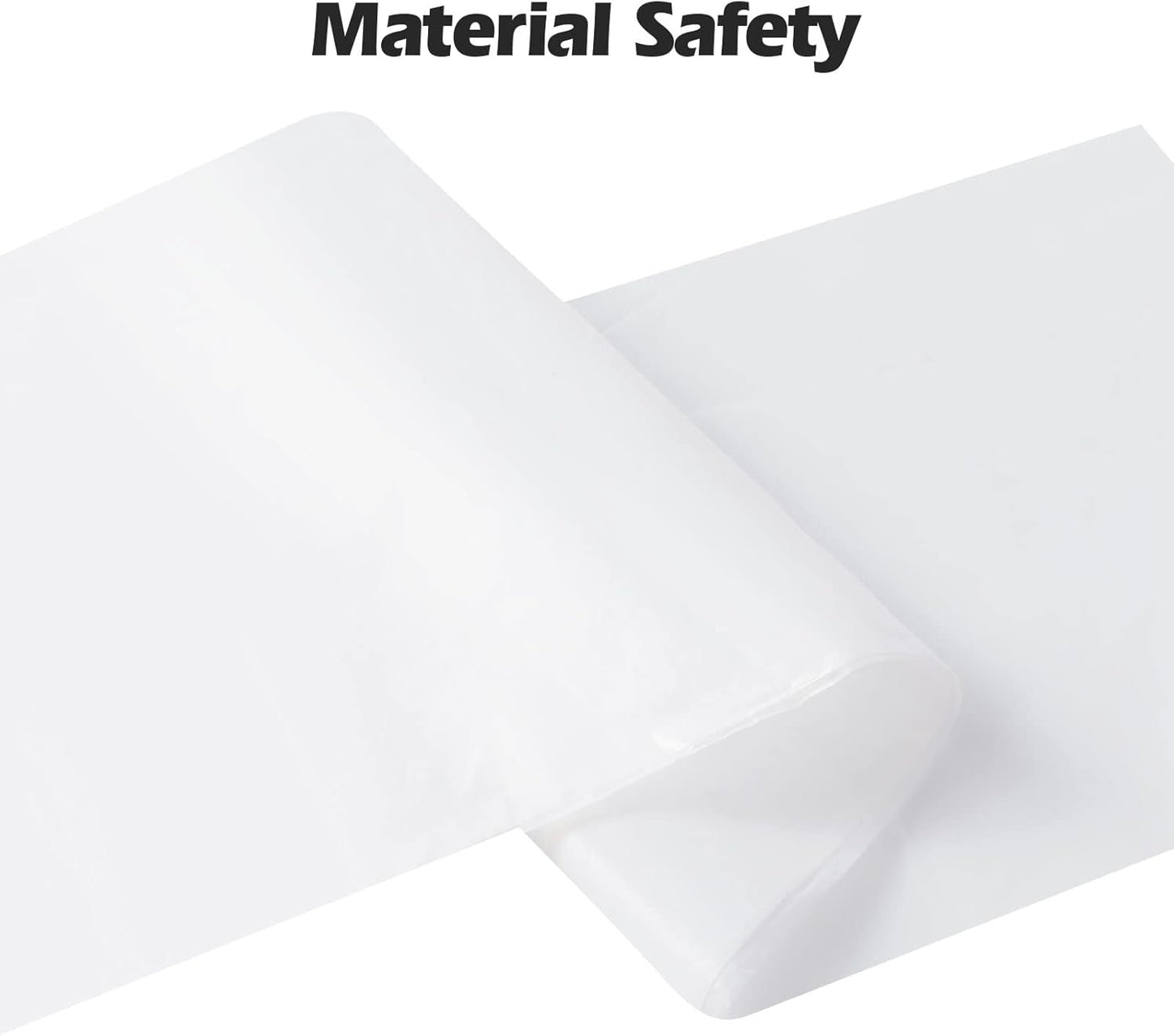 2-4 Gallon Portable Trash Bags,120 Counts Thicken portable Small Garbage Bags for Office, Kitchen,Bedroom Trash Can,Strong Trash Bags（White）