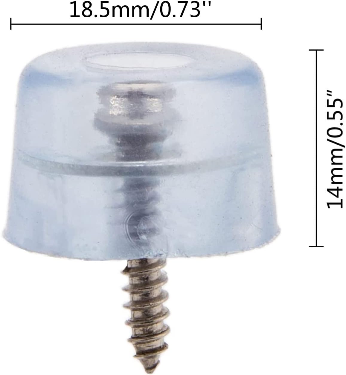 20pcs Round Furniture Pads,ULIFESTAR Wood Floor Protectors,Non Slip Furniture Leg Grippers Glides Sliders Caps Carpet Saver Surface Protection for Chair Table Desk Dresser Cabinet Sofa Feet