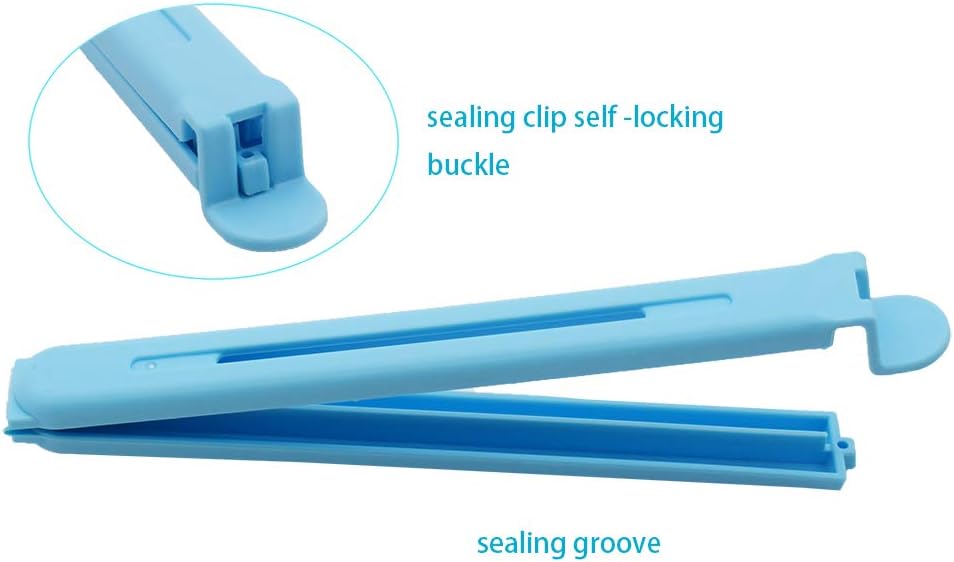 Tmflove 12 PCS Sealing Clips for Food and Snack Bag(2.75 in, 4.33 in, 6.29 in)