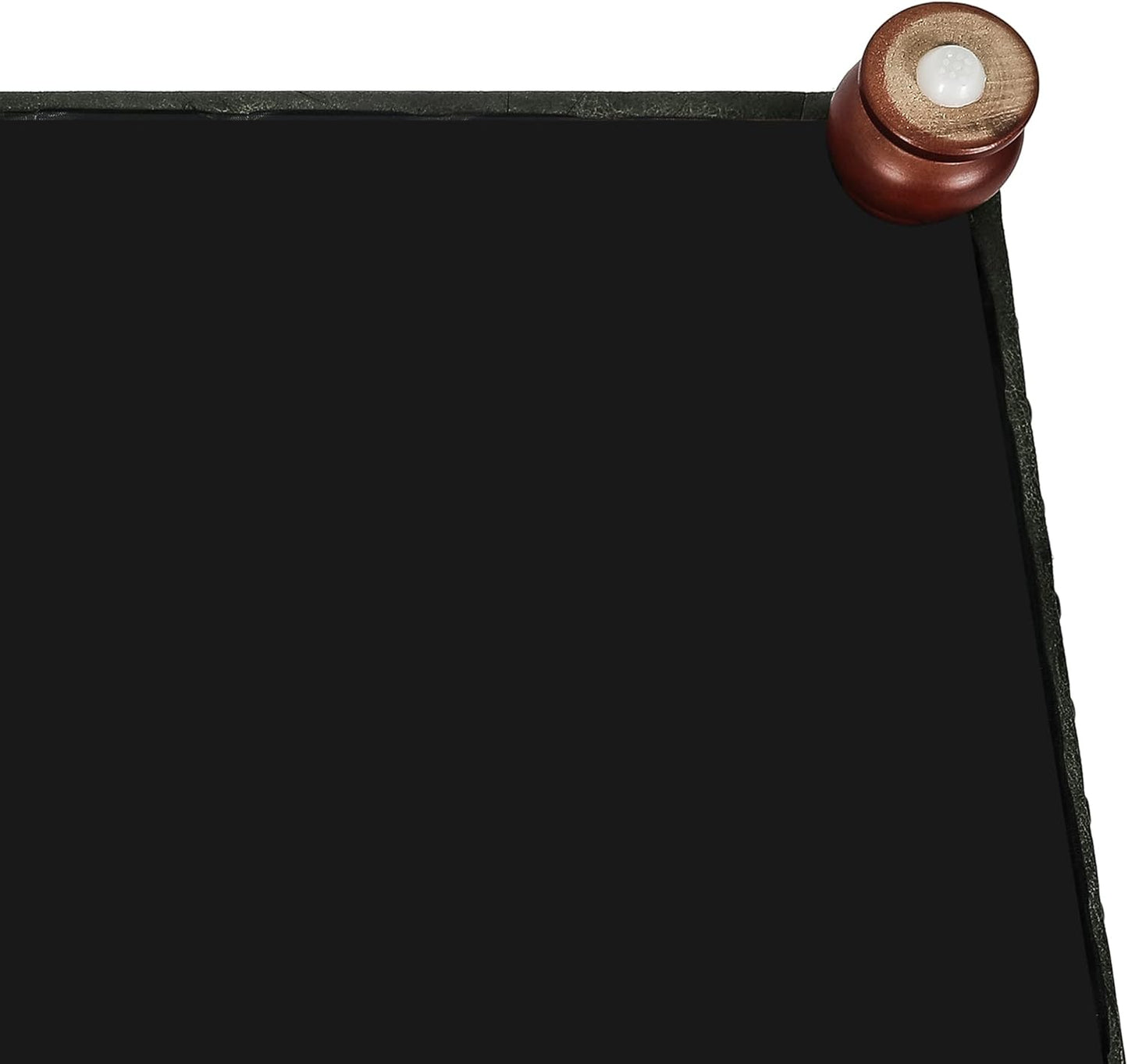 Joveco Storage Ottoman Rectangular Tufted Upholstered Ottomans with Rivet, Footrest Footstool Seat with Wood Legs for Living Room Bedroom (Black Green)